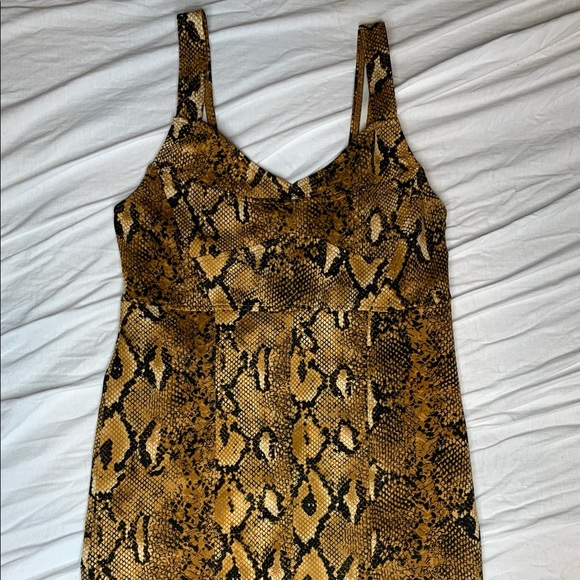 Zara Snake Print Dress - Picture 2 of 7